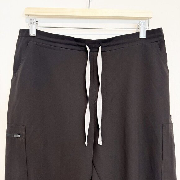 Figs Petite Yola Straight Leg Skinny Fit Medical Scrub Cargo Pants Black Large - Picture 4 of 12